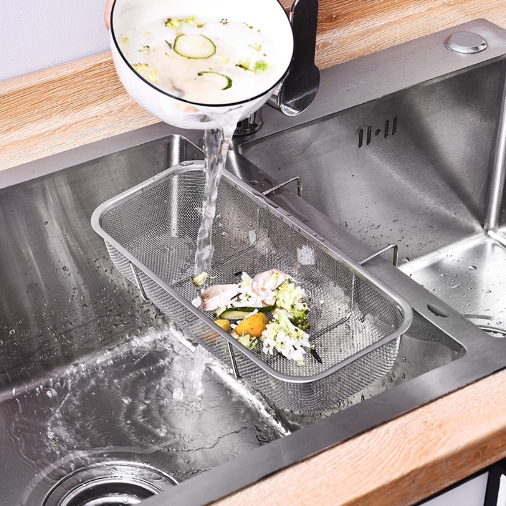 Kitchen Helper Gadgets - المطبخ مساعد بالوعة استنزاف سلة متعددة