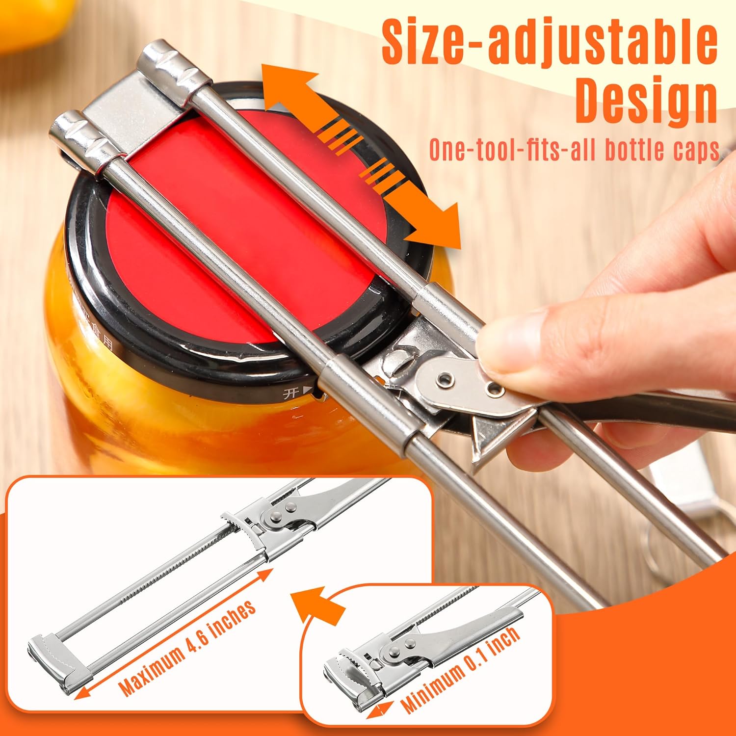 فتاحة جرة من الفولاذ المقاوم ل - مراجعة Kitchen Gadgets Jar Openers وسعره
