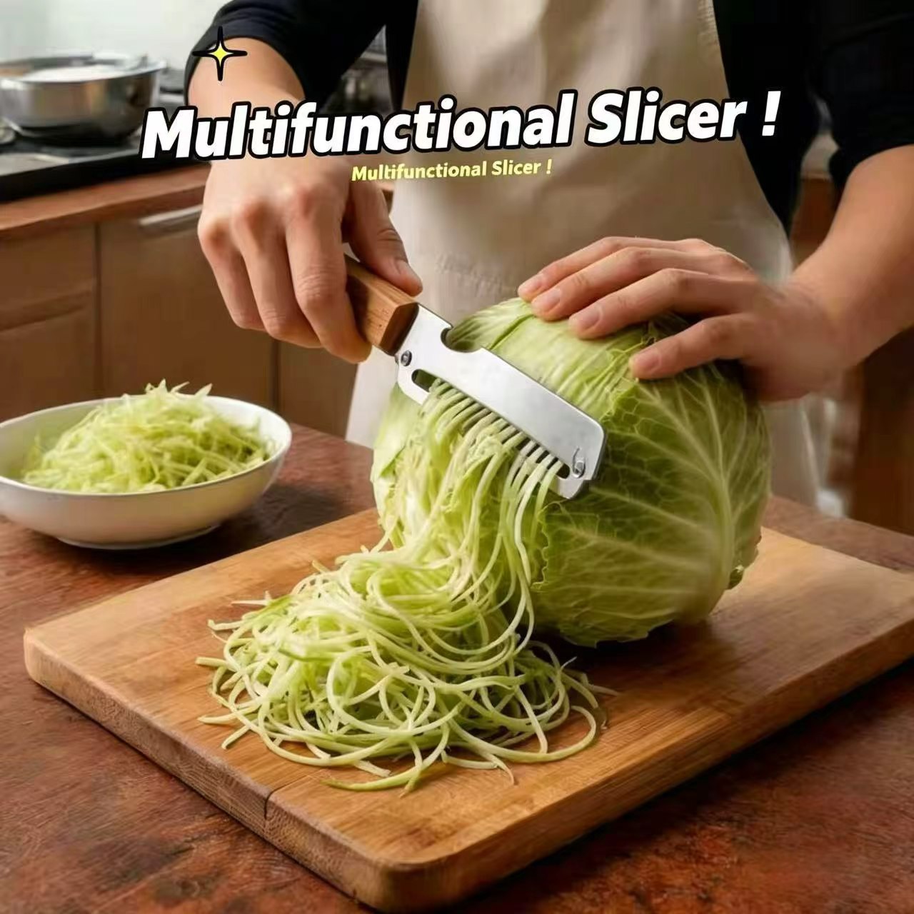 مقشرة خضروات 3 في 1 بمقبض خشبي - مراجعة Vegetable Kitchen Gadgets وسعره