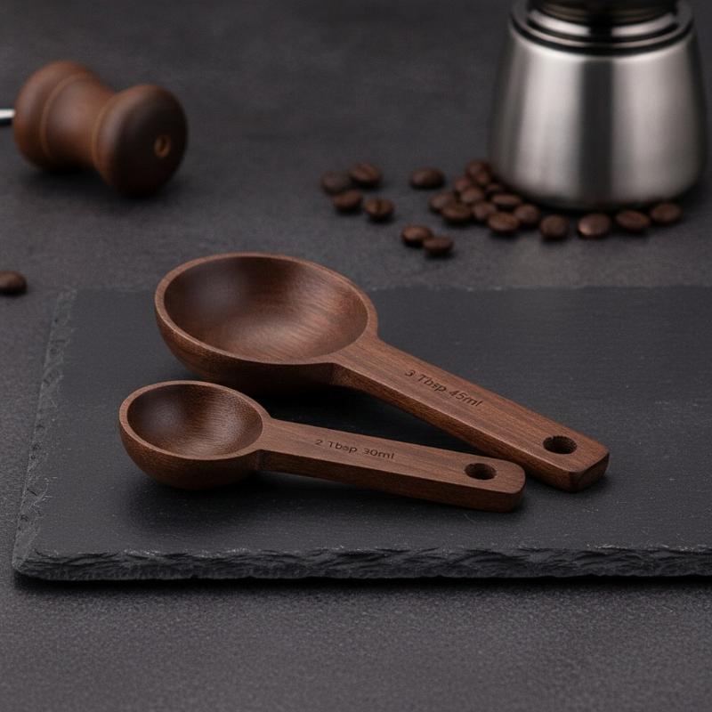 ملعقة قياس خشبية 7.5-45 مل محم - مراجعة Kitchen Gadgets To Gift وسعره