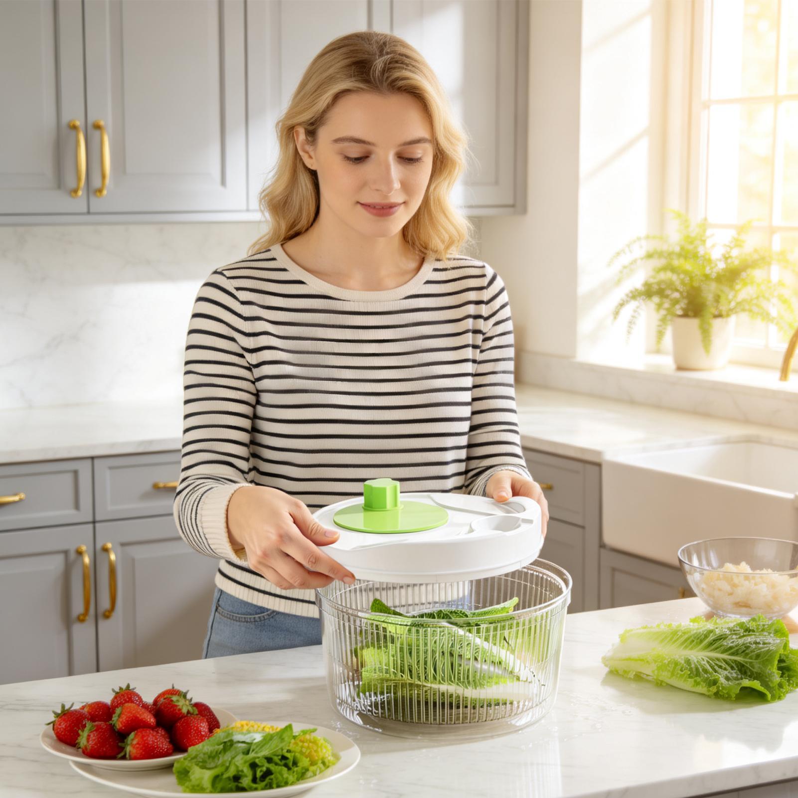 سلة تصفية الخس متعددة الوظائف  - مراجعة Vegetable Kitchen Gadgets وسعره