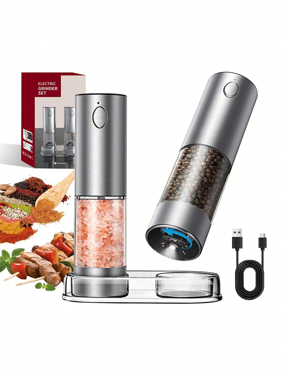 مجموعة مطحنة ملح وفلفل كهربائي - مراجعة Kitchen Gadgets Gift Ideas وسعره