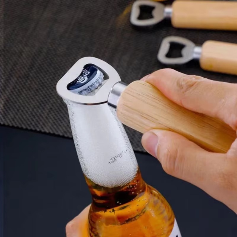 فتاحة زجاجات خشبية من الفولاذ  - مراجعة Kitchen Gadgets To Gift وسعره