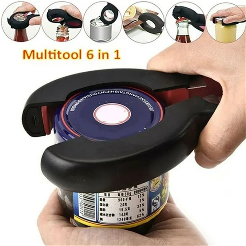 6 في 1 فتاحة الزجاجات متعددة ا - مراجعة Kitchen Gadgets Jar Openers وسعره