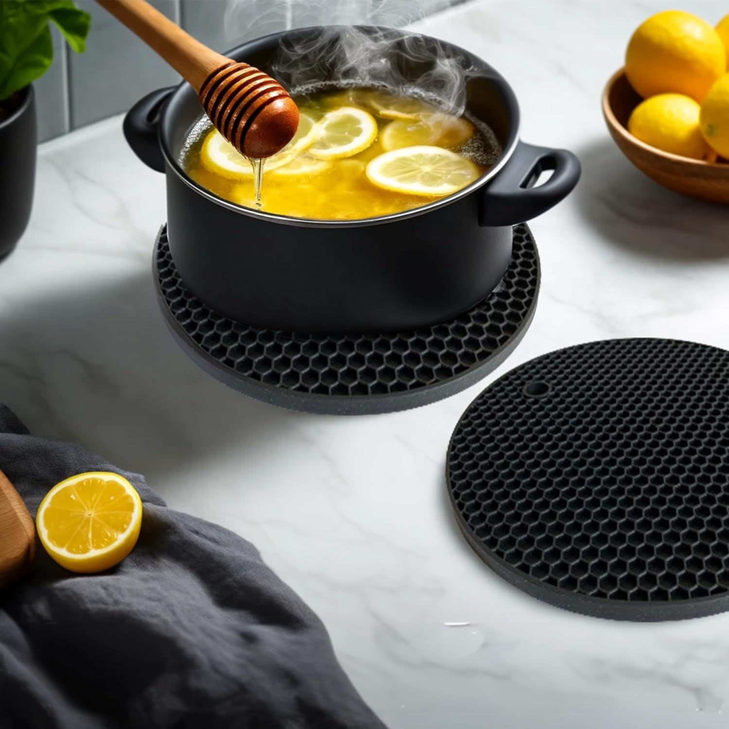 حصير ثلاثي من السيليكون مقاوم  - مراجعة Kitchen Gadgets Jar Openers وسعره