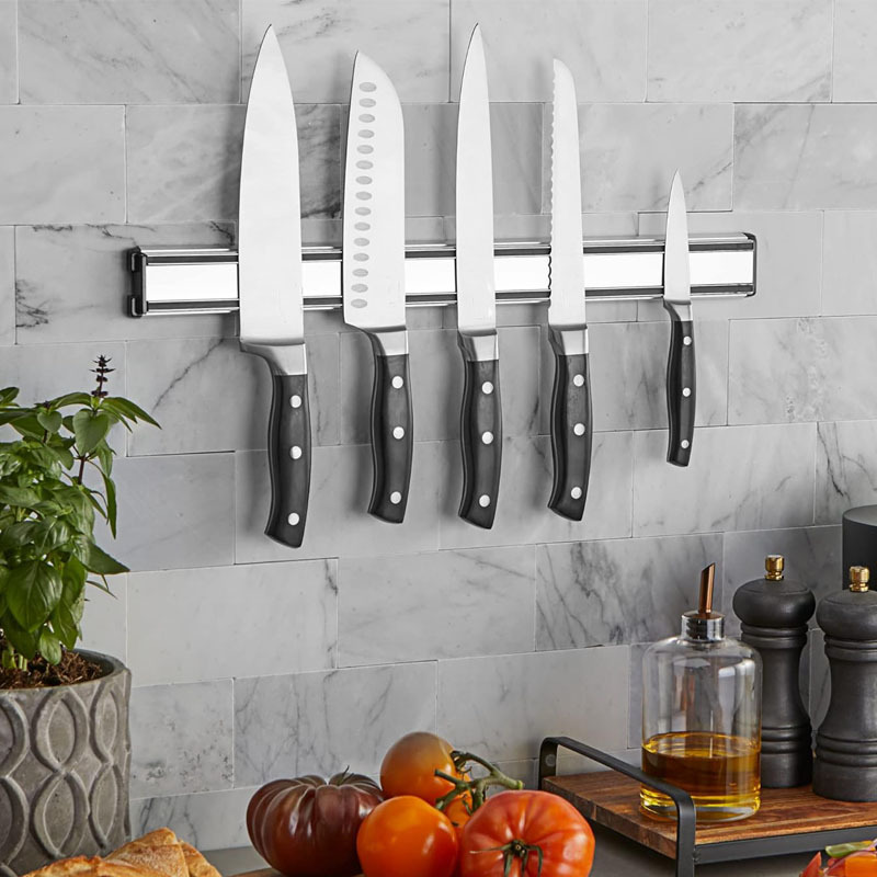 حامل سكاكين مغناطيسي من الألوم - مراجعة Magnetic Knife Strip وسعره