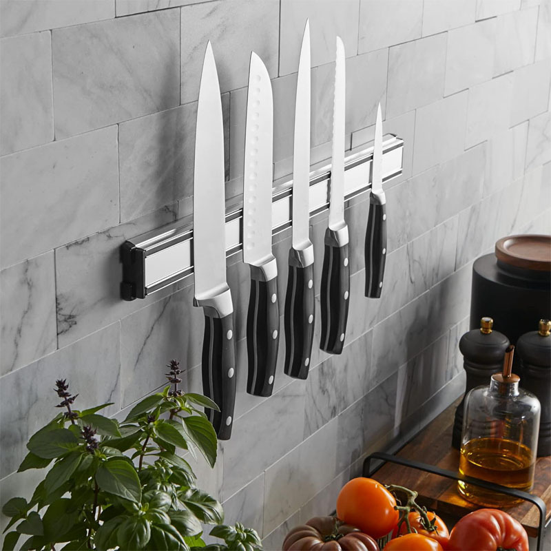 حامل سكاكين مغناطيسي من الألوم - مراجعة Magnetic Knife Strip وسعره
