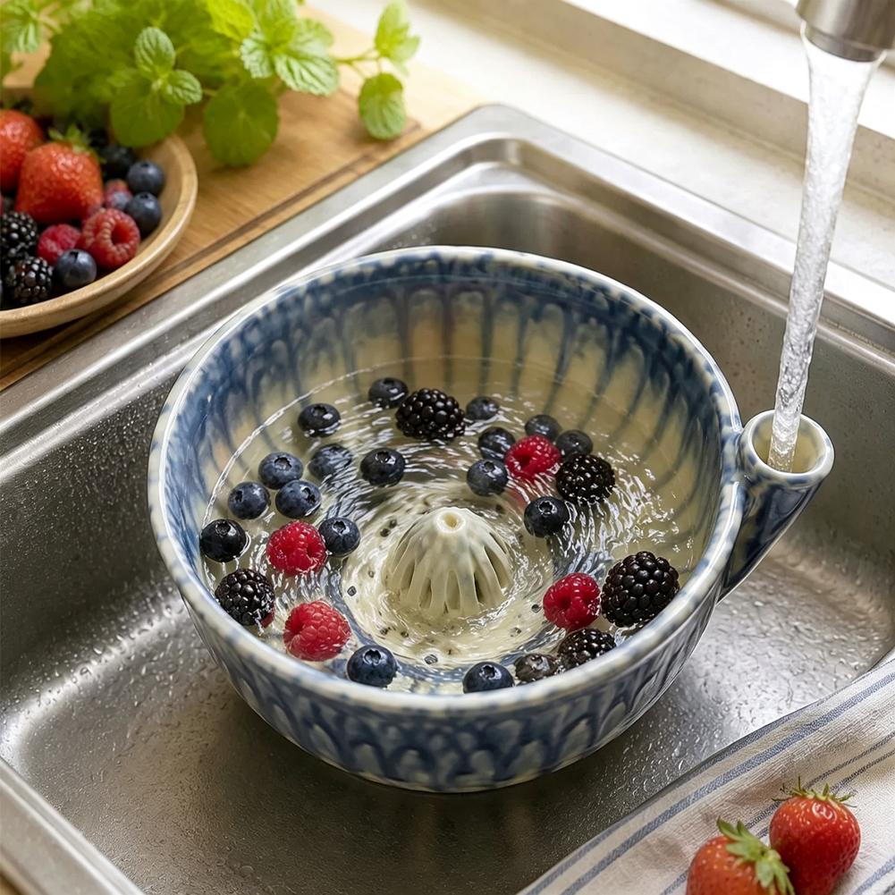 وعاء غسل التوت، مصفاة سيراميك  - مراجعة Vegetable Kitchen Gadgets وسعره
