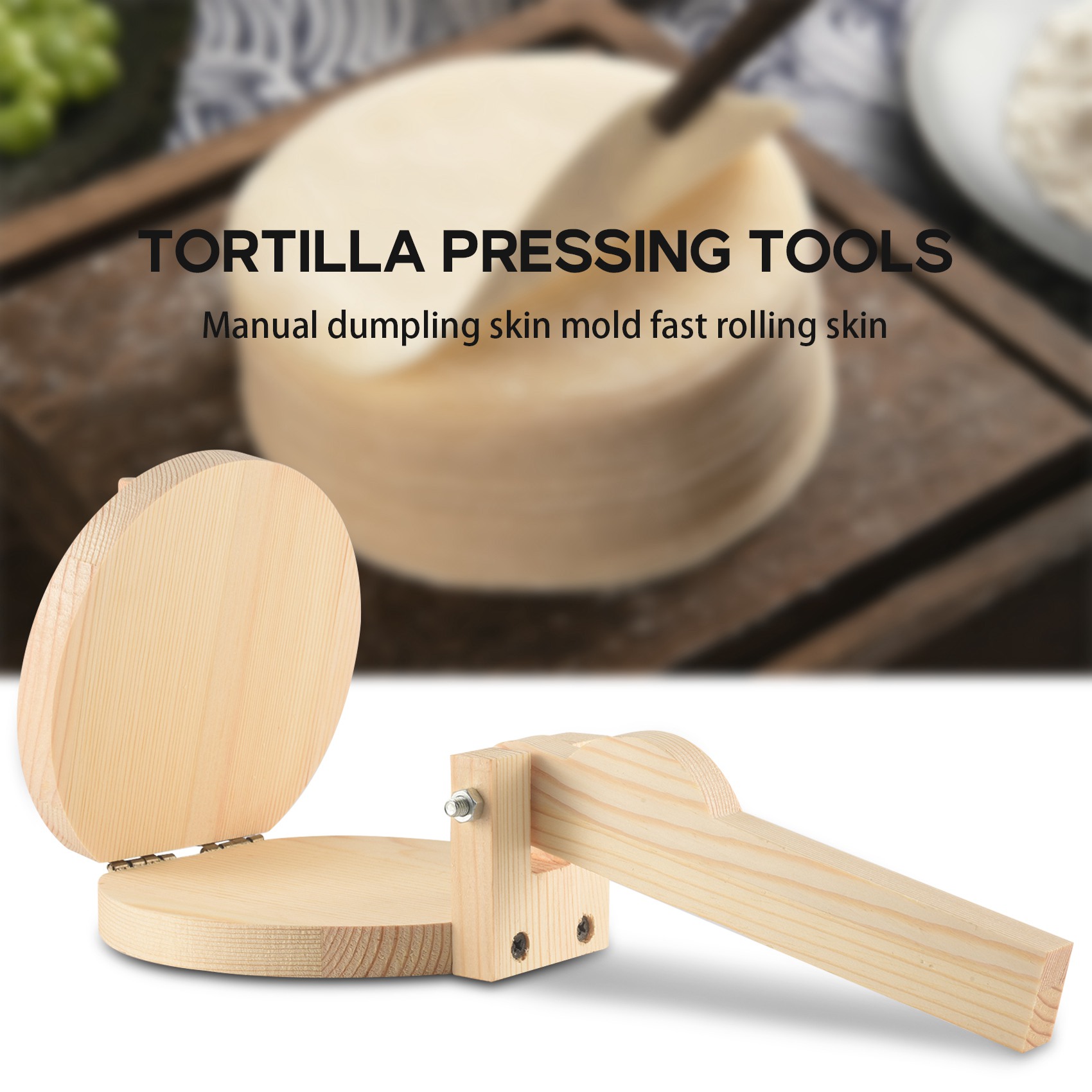 AT29-مكبس خشبي لصنع عجينة التو - مراجعة Kitchen Gadgets Roti Maker وسعره