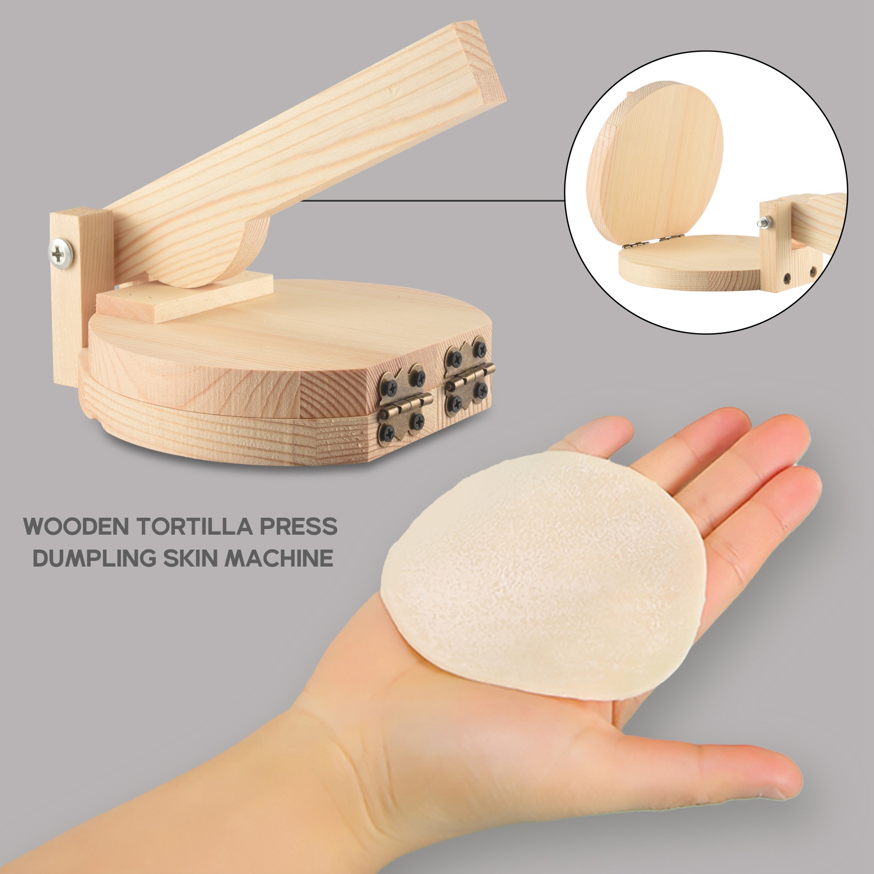 AT29-مكبس خشبي لصنع عجينة التو - مراجعة Kitchen Gadgets Roti Maker وسعره