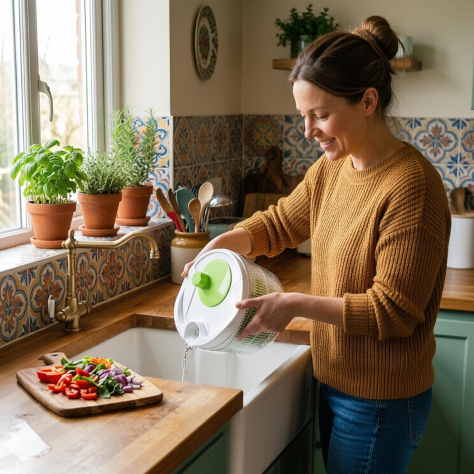 جهاز تجفيف الخضروات اليدوي متع - مراجعة Vegetable Kitchen Gadgets وسعره